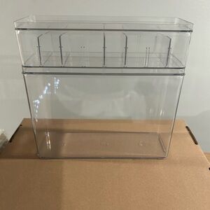 Clear Acrylic electronic cord Storage Box new